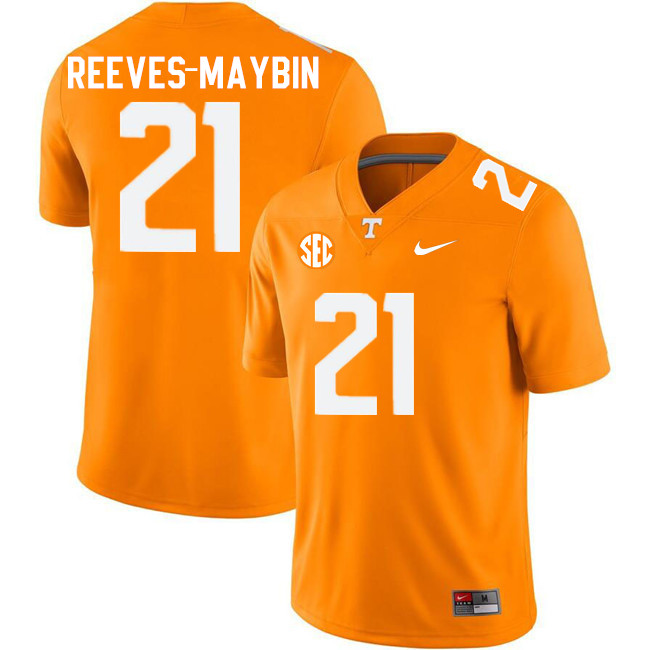 Tennessee Volunteers #21 Jalen Reeves-Maybin College Football Jerseys Stitched Sale-Orange
